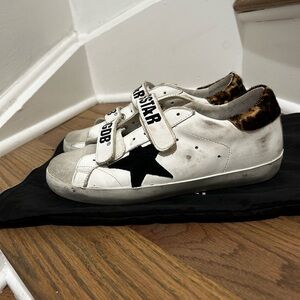 Leopard Golden Goose Old School Sneaker